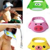 2 PCS Baby Kids Cap Shower Cap Baby Bath Cap Shower Hat Bath Visor Kids Bath Wash Hair Shield Hat(Pink Pig)