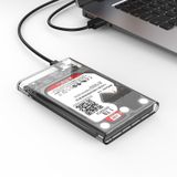 ORICO 2139C3-G2 4TB SATA 2.5 inch USB3.1 Gen2 USB-C / Type-C Interface Transparent Hard Drive Enclosure