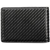 RFID Anti-theft Leather Men Wallet(Carbon Fiber Texture)