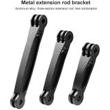 3 in 1 Joint Aluminum Extension Arm Grip Extenter for GoPro HERO9 Black / HERO8 Black /7 /6 /5  Insta360 One R  DJI Osmo Action  Xiaoyi Sport Cameras