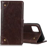 For Galaxy Note10 Lite / A81 Copper Buckle Nappa Texture Horizontal Flip Leather Case with Holder & Card Slots & Wallet(Coffee)