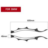 2 PCS / Set Carbon Fiber Car Lamp Eyebrow Decorative Sticker for BMW E60 5 Series 2004-2010  Drop Glue Version