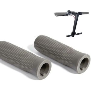 A Pair For Xiaomi Electric Scooter Silicone Car Handles Replace Non-slip Car Handles  Size:One Size(Light Grey)