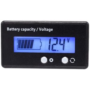 H6133 12V-84V Lead-acid Battery Voltage Tester Percentage Voltmeter Gauge Lithium Battery Status Monitor(Blue Light)