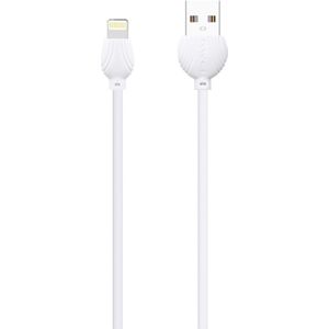 awei CL-63 2 in 1 2.5A 8 Pin Charging + Transmission Aluminum Alloy Data Cable  Length: 1m(White)