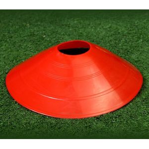 10 PCS Football Training Sign Disc Sign Cone Obstacle Football Training Equipment(Red)