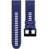 Snelle verwijderbare siliconen polsband voor fenix 5 22mm (donkerblauw)