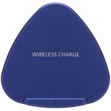QK11 10W ABS + PC Fast Charging Qi Wireless Charger Pad  For iPhone  Galaxy  Huawei  Xiaomi  LG  HTC and Other QI Standard Smart Phones(Blue)