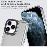 Voor iPhone 11 Pro Max transparant acryl + TPU schokbestendig telefoonhoesje (transparant paars)