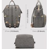 Multi-functional Double Shoulder Bag Handbag Waterproof Oxford Cloth Backpack  Capacity: 16L (Dark Blue)