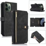 Voor iPhone 11 Pro Max Dream 9-Card Wallet Zipper Bag Leather Phone Case(Black)