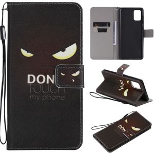 For Galaxy A71 Painting Horizontal Flip Leather Case with Holder & Card Slot & Lanyard(Eye)