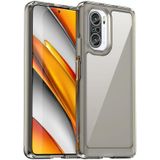 Voor Xiaomi Redmi K40 Pro Candy Series TPU-telefoonhoes (transparant grijs)