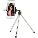 Portable 360 Degree Rotating Tripod  For iPad  iPhone  Galaxy  Huawei  Xiaomi  LG  HTC and Other Smart Phones(Silver)