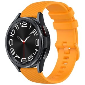 Voor Samsung Galaxy Watch 6 Classic 47 mm 20 mm geruite siliconen horlogeband