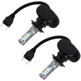 2 PCS H7 IP65 Waterproof White Light 6 CSP LED Car Headlight Bulb  9-36V / 18W  6000K / 2000LM