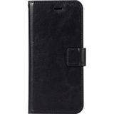 For  iPhone X / XS  Crazy Horse Texture Horizontal Flip Leather Case with Holder & Card Slots & Wallet & Photo Frame(Black)