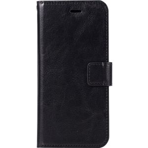 For  iPhone X / XS  Crazy Horse Texture Horizontal Flip Leather Case with Holder & Card Slots & Wallet & Photo Frame(Black)
