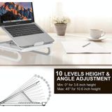 A23 Foldable Notebook Stand With 10-Speed Adjustment Computer Cooling Lifting Stand  Colour: Regular (Black )