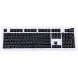 104 Keys Double Shot PBT Backlit Keycaps for Mechanical Keyboard (Black)