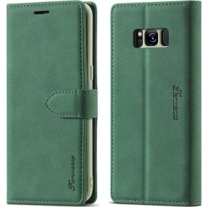 For Samsung Galaxy S8 Forwenw F1 Series Matte Strong Magnetism Horizontal Flip Leather Case with Holder & Card Slots & Wallet & Photo Frame(Green)