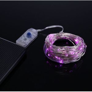 10m Pink Light USB Silver Wire String Light  100 LEDs 8 Modes Fairy Lamp Decorative Light with 13-keys Remote Control  DC 5V