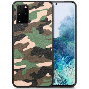 Voor Samsung Galaxy S20 Ultra Camouflage lederen achterkant telefoonhoesje