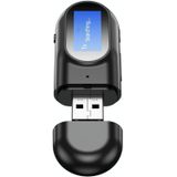 T17 USB Bluetooth 5.0 Receiver Transmitter 2 in 1 Audio Adapter with LCD Display for PC TV Car 3.5mm AUX