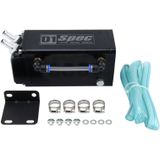 Universal Racing D1S-003 Engine Square Oil Catch Tank Can Embase Racing Catch Oil Tank Oil Catch Tank Motor Racing Sports(Black)