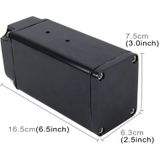 Universal Racing D1S-003 Engine Square Oil Catch Tank Can Embase Racing Catch Oil Tank Oil Catch Tank Motor Racing Sports(Black)