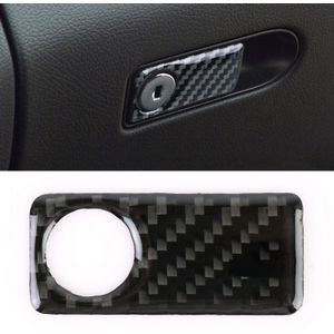 Car Carbon Fiber Front Passenger Seat Storage Box Decorative Sticker for Mercedes-Benz C-Class