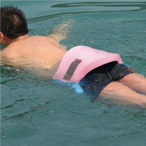 EVA Adjustable Back Floating Foam Swimming Belt Waist Training Equipment Adult Children Float Board Tool(Pink)
