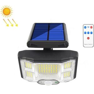 TG-TY085 Solar Outdoor Human Body Induction Wall Light Household Garden Waterproof Street Light wIth Remote Control  Spec: 168 LED  Integrated