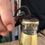 Outdoor Tools Carabiner  Hex Driver Bottle Opener Keychain Ring Climbing Accessories(Silver)
