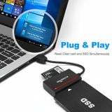 Rocketek CFAST USB 3.0 to SATA Card Reader Multi-Function Two-In-One Cable  Cable Length: 16cm