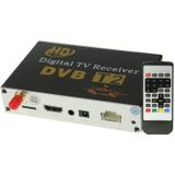 High Speed 90km/h H.264 / AVC MPEG4 Mobile Digital Car DVB-T2 TV Receiver  Suit for Europe / Singapore / Thailand / Africa ect. Market(Black)