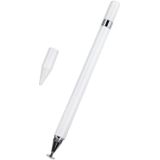 Imitation Porcelain 2 in 1 Mobile Phone Touch Screen Capacitive Pen for Apple / Huawei / Xiaomi / Samsung(White)