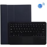 A11-A 2 in 1 Removable Bluetooth Keyboard + Protective Leather Case with Touchpad & Holder for iPad Pro 11 2021 / 2020 / 2018  iPad Air 2020(Black)