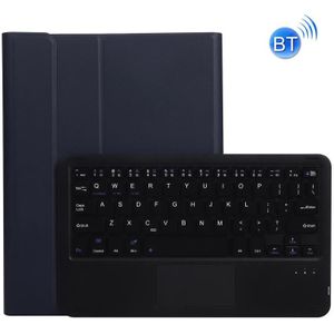 A11-A 2 in 1 Removable Bluetooth Keyboard + Protective Leather Case with Touchpad & Holder for iPad Pro 11 2021 / 2020 / 2018  iPad Air 2020(Black)
