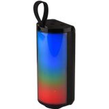 T&G TG169 LED Portable Bluetooth Speaker Outdoor Waterproof Subwoofer 3D Stereo Mini wireless Loudspeaker Support AUX FM TF card(Black)