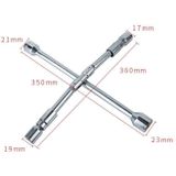 350mm Folding Cross Sleeve Car Tire Wrench  Specification: 17/19/21/23mm