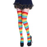 Knee Socks Sexy Slim Striped Long Socks Christmas Halloween Easter Ball Party Knee High Socks