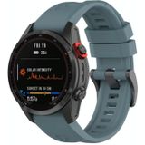 Voor Garmin Fenix 7x Quick Release Silicone Watchband (Navy Blue)