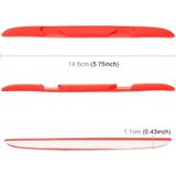 6 PCS Universal Car Door Anti-collision Strip Protection Guards Silicon Trims Stickers (Red)