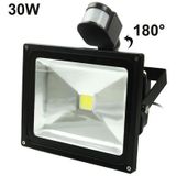 30W LED Floodlight Lamp  White Light  Waterproof Human Sensor  AC 85-265V  Luminous Flux: 2400lm-2700lm  Detection Distance: 2-12M