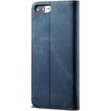 For iPhone 6 Plus / 6s Plus Denim Texture Casual Style Horizontal Flip Leather Case with Holder & Card Slots & Wallet(Blue)