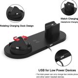 HQ-UD15-upgraded 4 in 1 Wireless Charger For iPhone  Apple Watch  AirPods and Other Android Phones (Black)