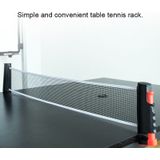 REGAIL Retractable Portable Table Tennis Net Rack(Black Red)