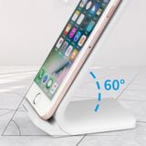R2 10W Vertical Mobile Phone Wireless Charger Smart Fast Charge Charging Stand Desktop Stand(Black)
