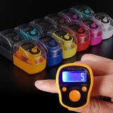 Multifunction Calorie Healthy Digital Electronic Pedometer Step Counter with Waist Clip  High Quality Ring Counter With LED Light  Electronic Finger Ring Counter  Random Color Delivery